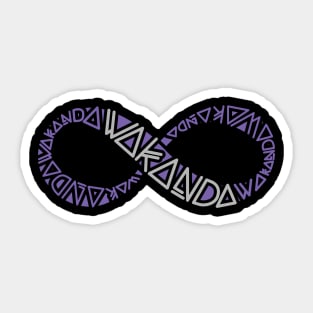 Wakanda Infinity Sticker